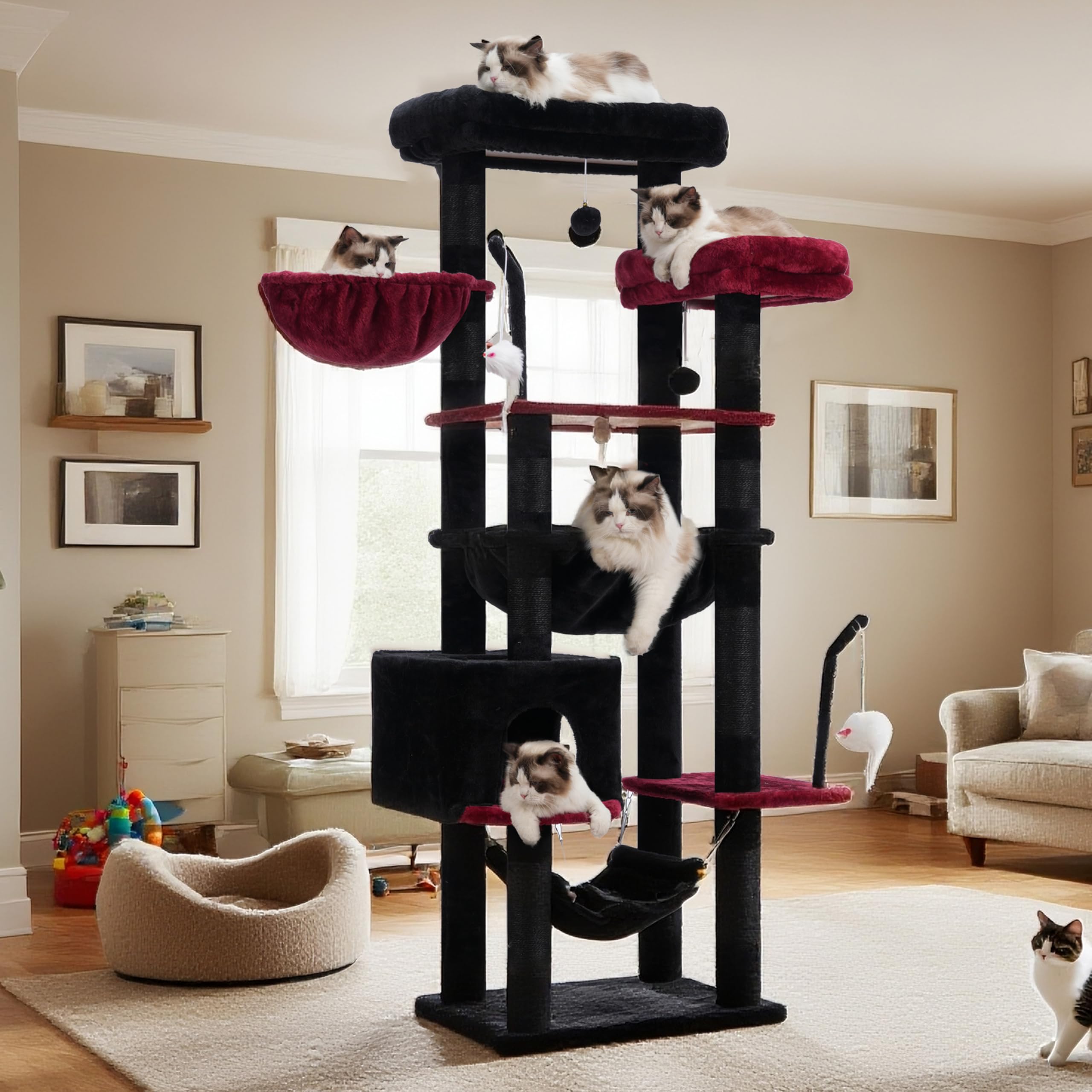 Gitelsnour Gothic Cat Tree indoor-use furniture for cats' daily adventures.