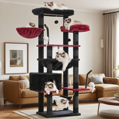 Gitelsnour Gothic Cat Tree top platforms provide panoramic lounging for large cats.
