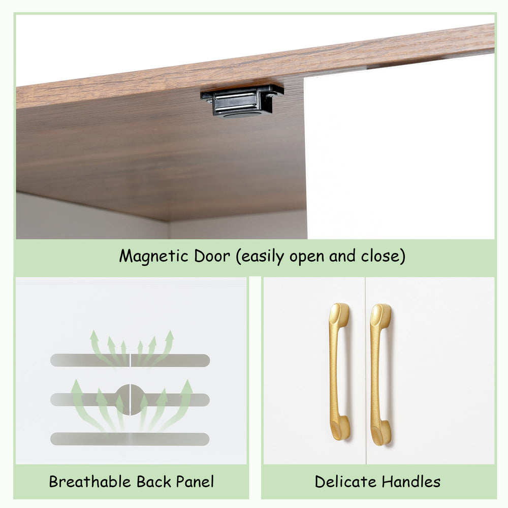 Gitelsnour Litter Box Enclosure reversible entrance shows flexible placement with space constraints
