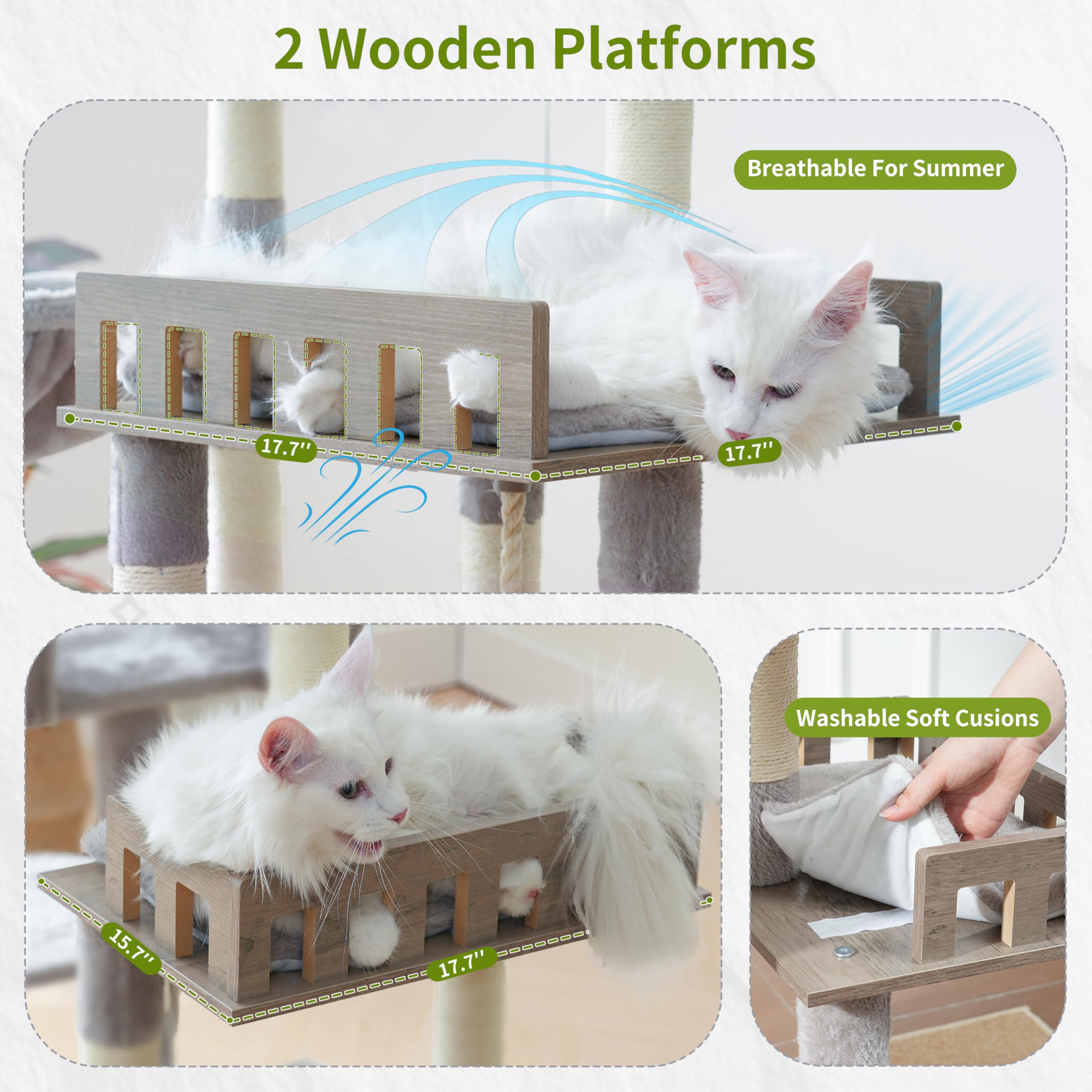 Gitelsnour cat tree base plate provides a stable foundation for multiple cats