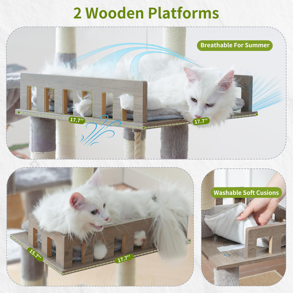 Gitelsnour cat tree base plate provides a stable foundation for multiple cats