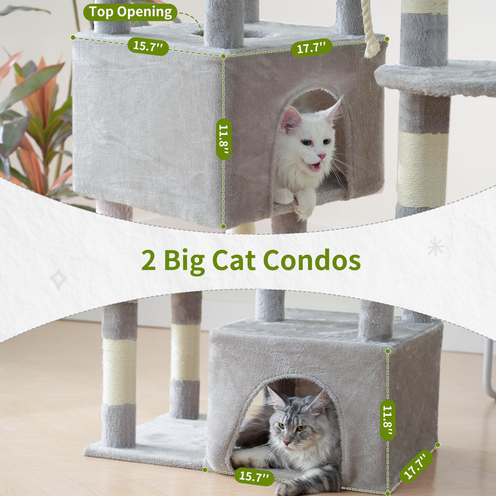 Gitelsnour Maine Coon Cat Tree removable top perch for easy cleaning