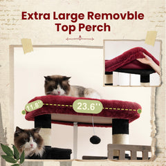 Gitelsnour top perch removable cover provides easy cleaning and versatile lounging