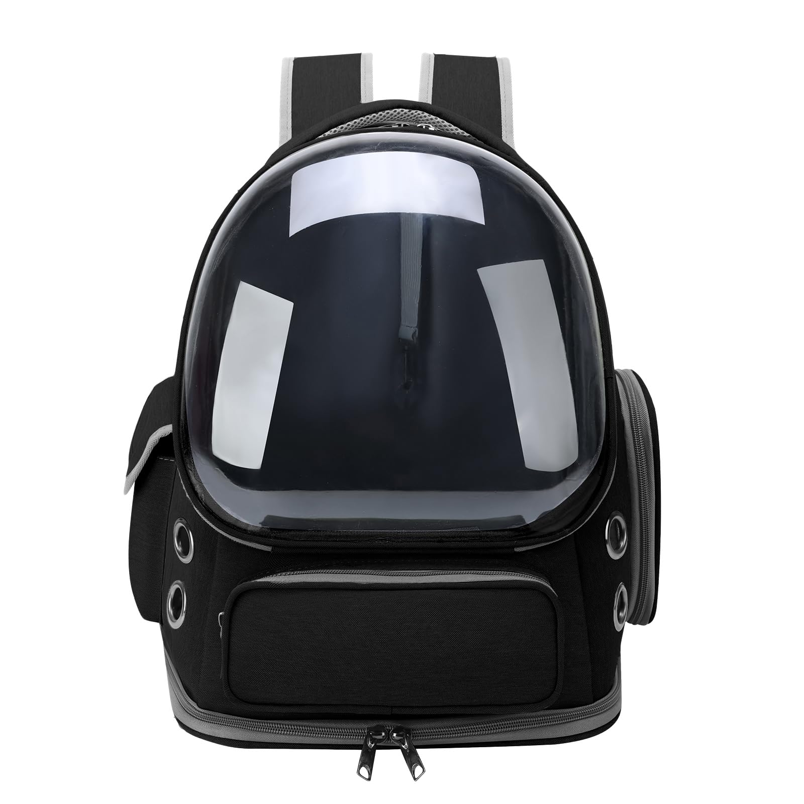 GixDix cat backpack carrier bubble window offers clear visibility for curious pets on walks
