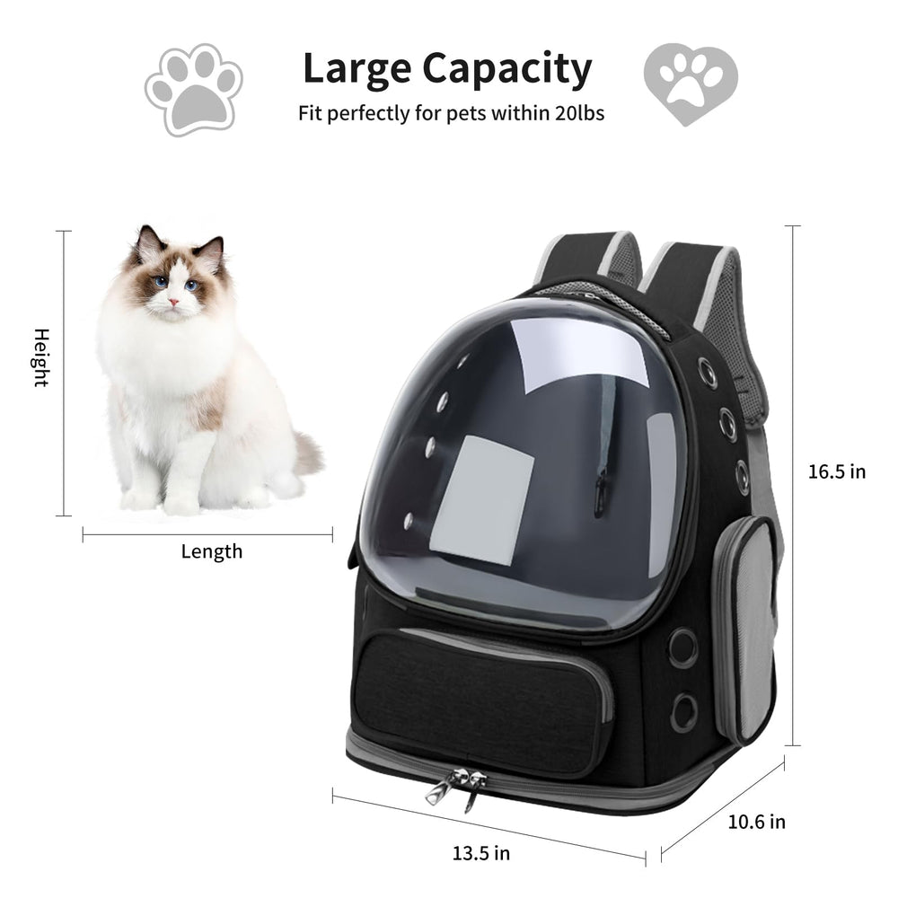 GixDix cat backpack carrier durable Oxford fabric resists scratches and cleans easily
