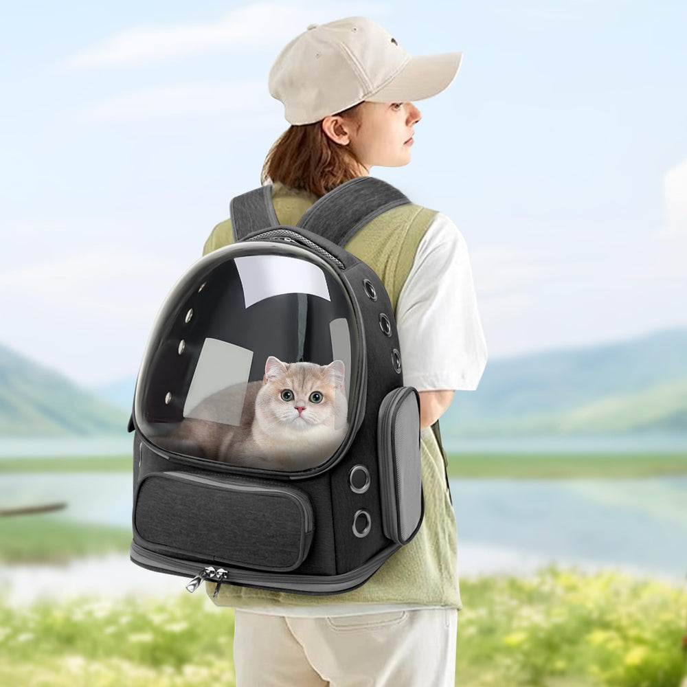 GixDix cat backpack carrier ideal for travel, hiking, and camping adventures
