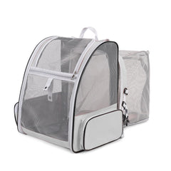 GixDix expandable cat backpack carrier exterior view for secure outdoor travel.