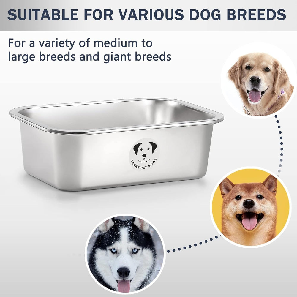 GIXSEGIE heavyweight dog bowl with slip-resistant base keeps meals steady.