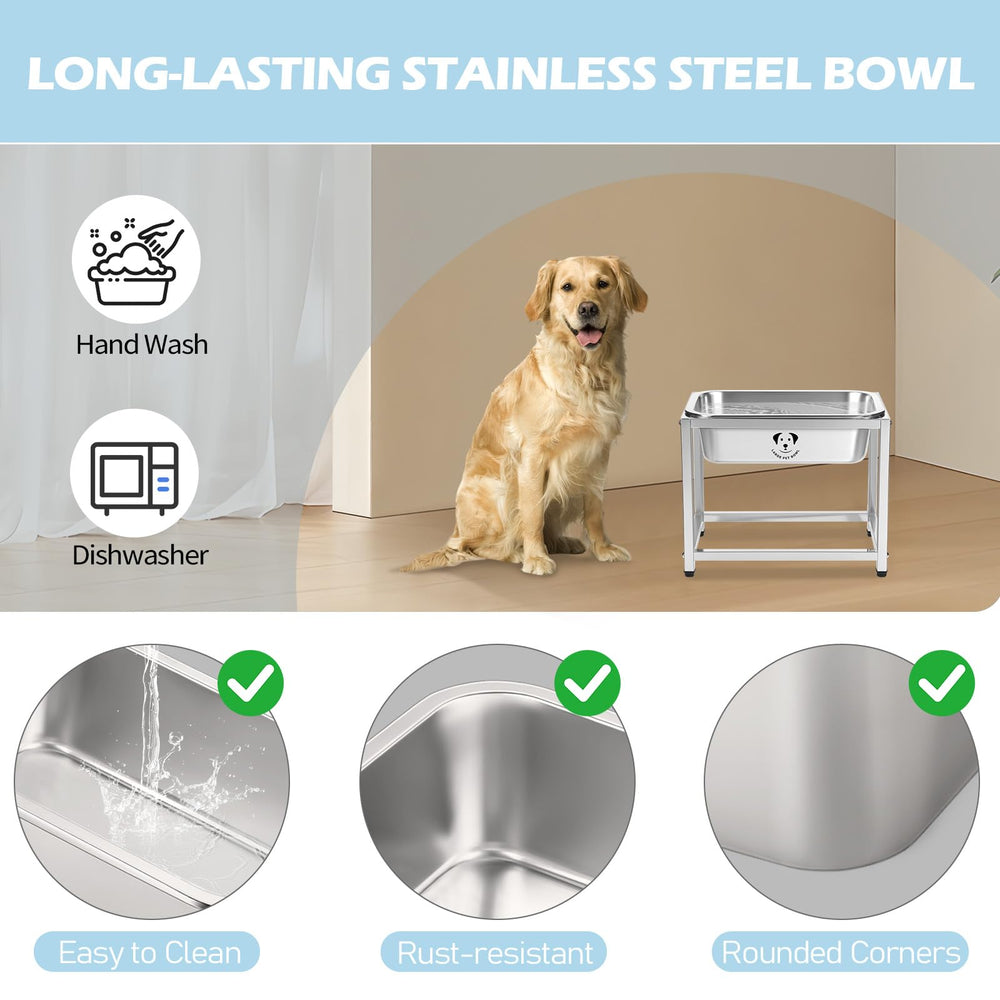 GIXSEGIE large-capacity dog bowl reduces refills for multi-pet households.