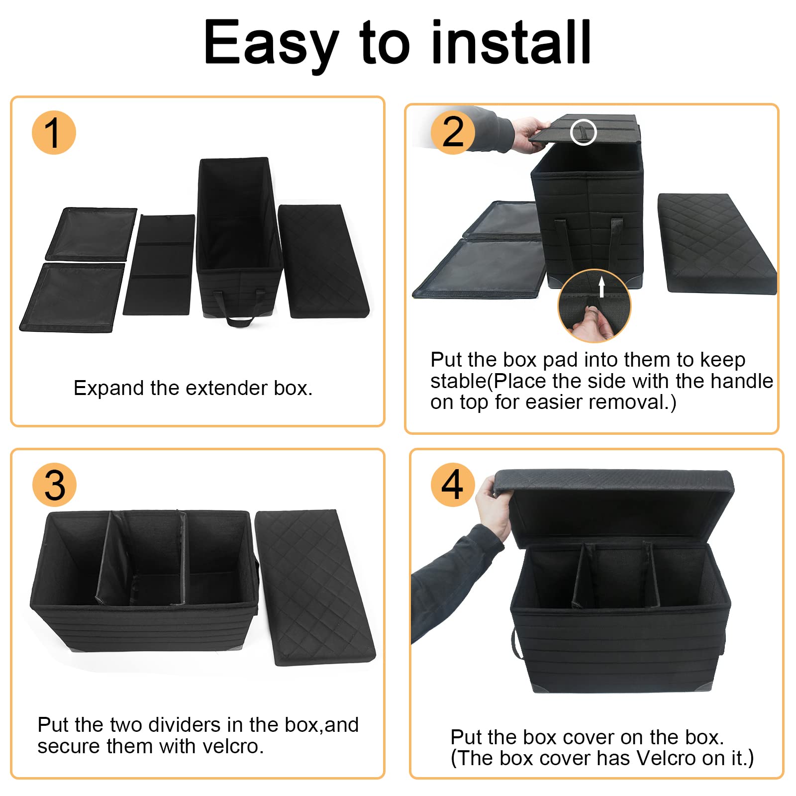GJEASE compatible with back seat covers to create a full lounging area.