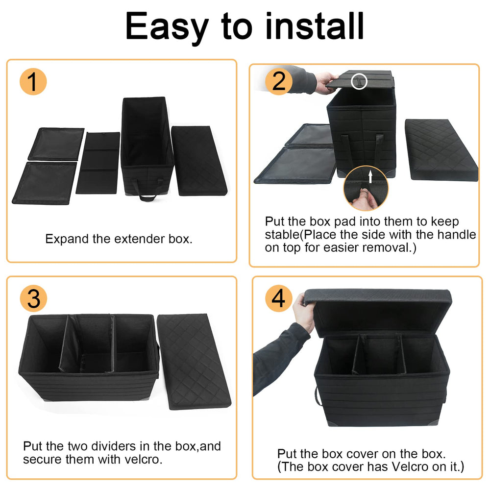 GJEASE compatible with back seat covers to create a full lounging area.