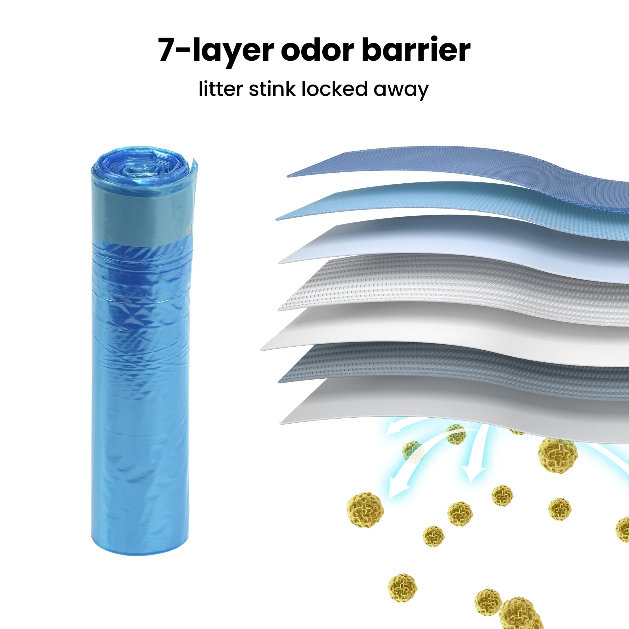 GKJ cat litter trash can visible window lets you monitor waste levels