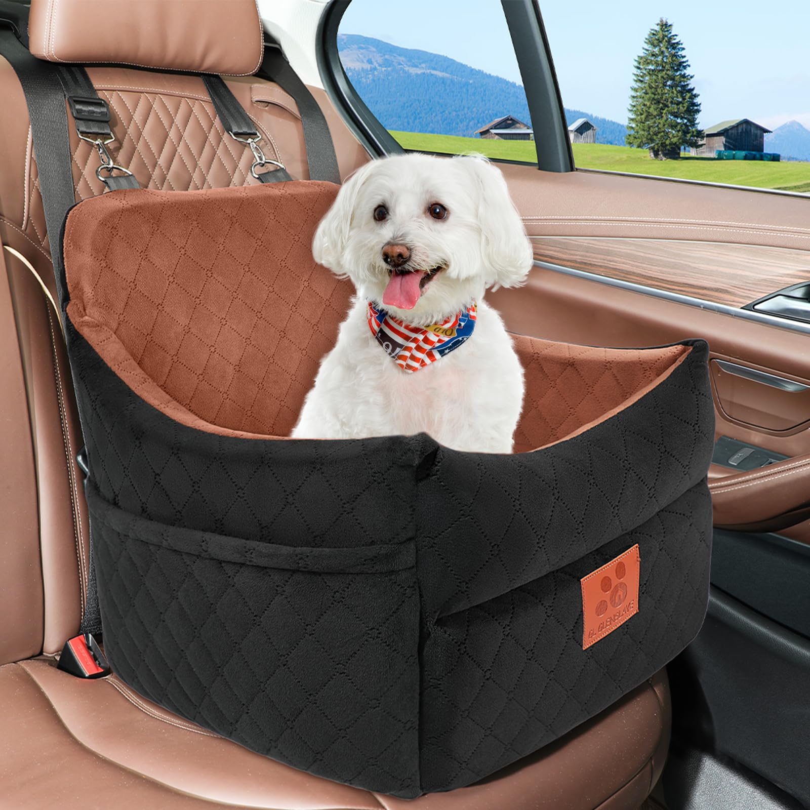 GL GLENSLAVE car seat with safety belts for secure driving and minimal distraction.