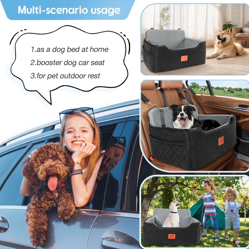 GL GLENSLAVE dog car seat side pockets store snacks and kibble