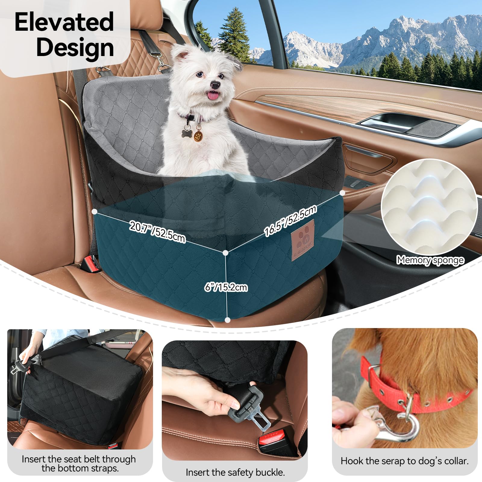 GL GLENSLAVE storage pockets image highlights convenient spaces for leashes, treats, and bags.