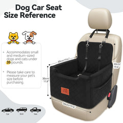 GL GLENSLAVE car seat with two safety belts enhances pet security