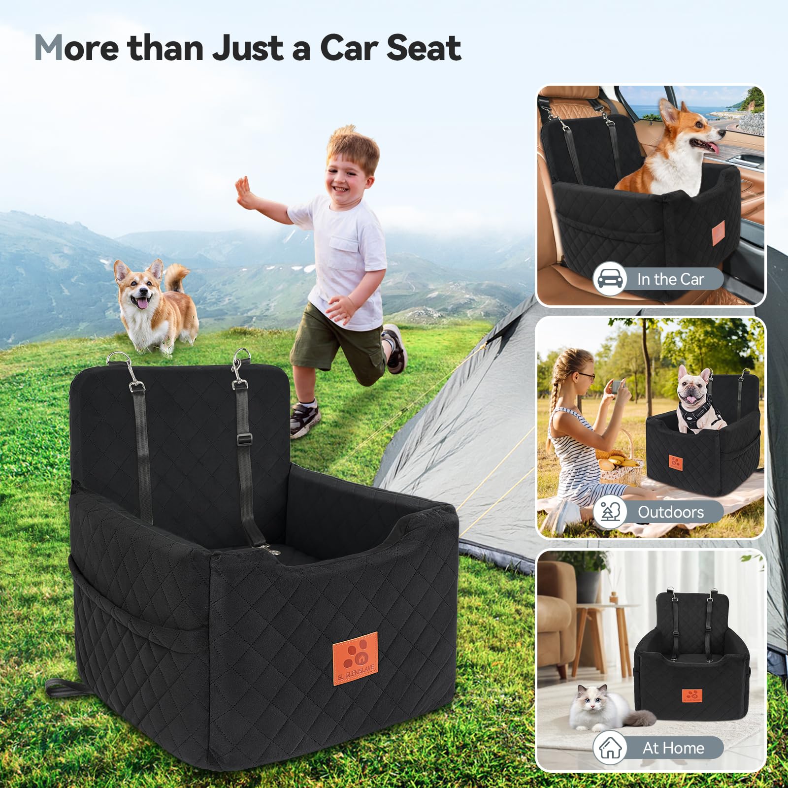 GL GLENSLAVE versatile dog bed for home outdoors or travel
