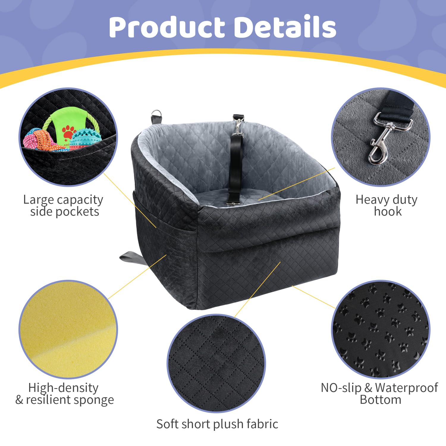 GL GLENSLAVE side storage pockets image demonstrating convenient toy and harness storage
