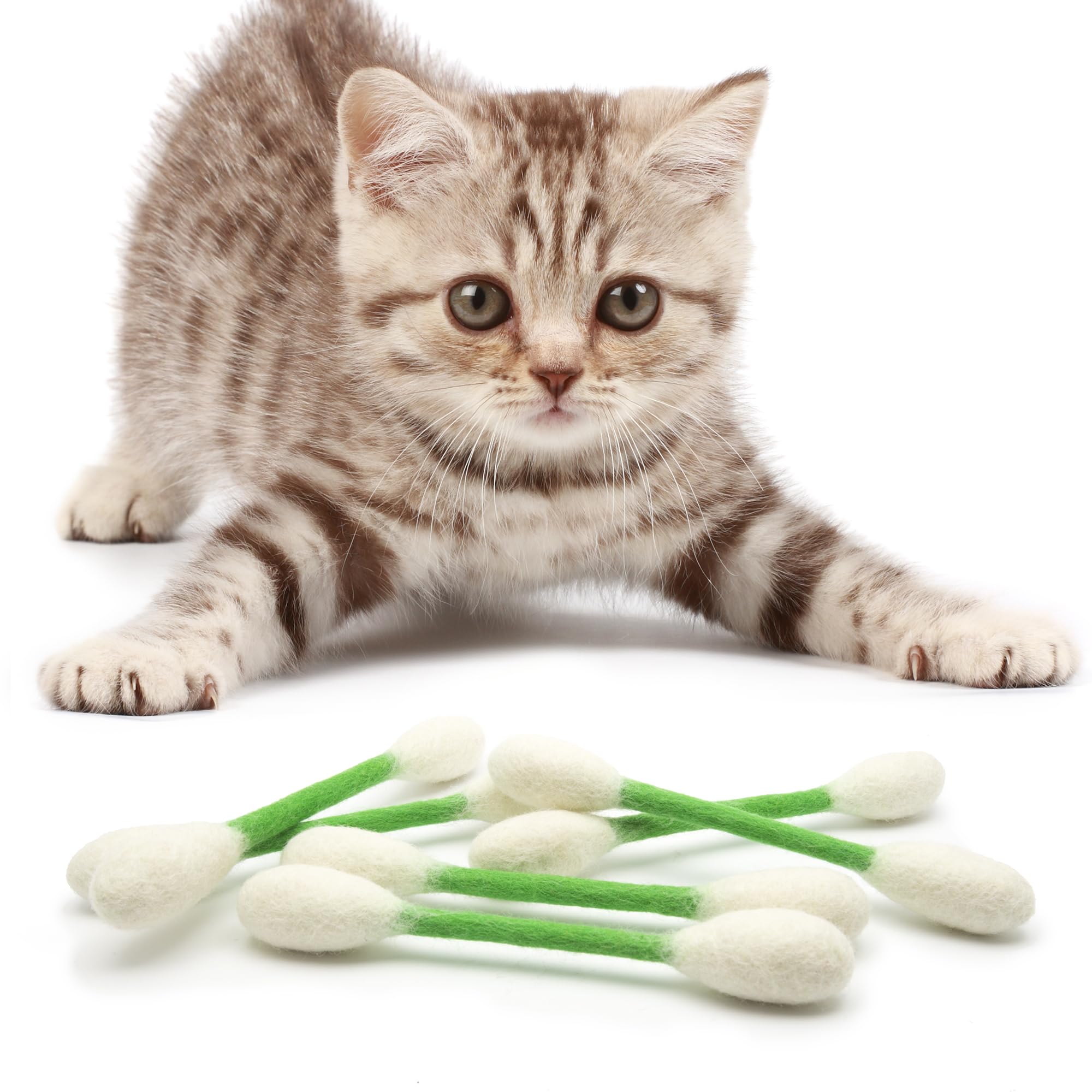 Glaciart One Swabs Cat Toys with Catnip perfect for indoor exercise and boredom relief.