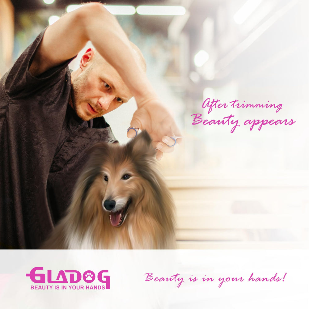 GLADOG cleaning cloth included for quick maintenance after trimming.