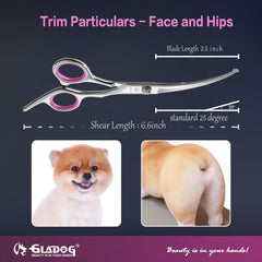 GLADOG pet comb image aids detangling and prepping coats.