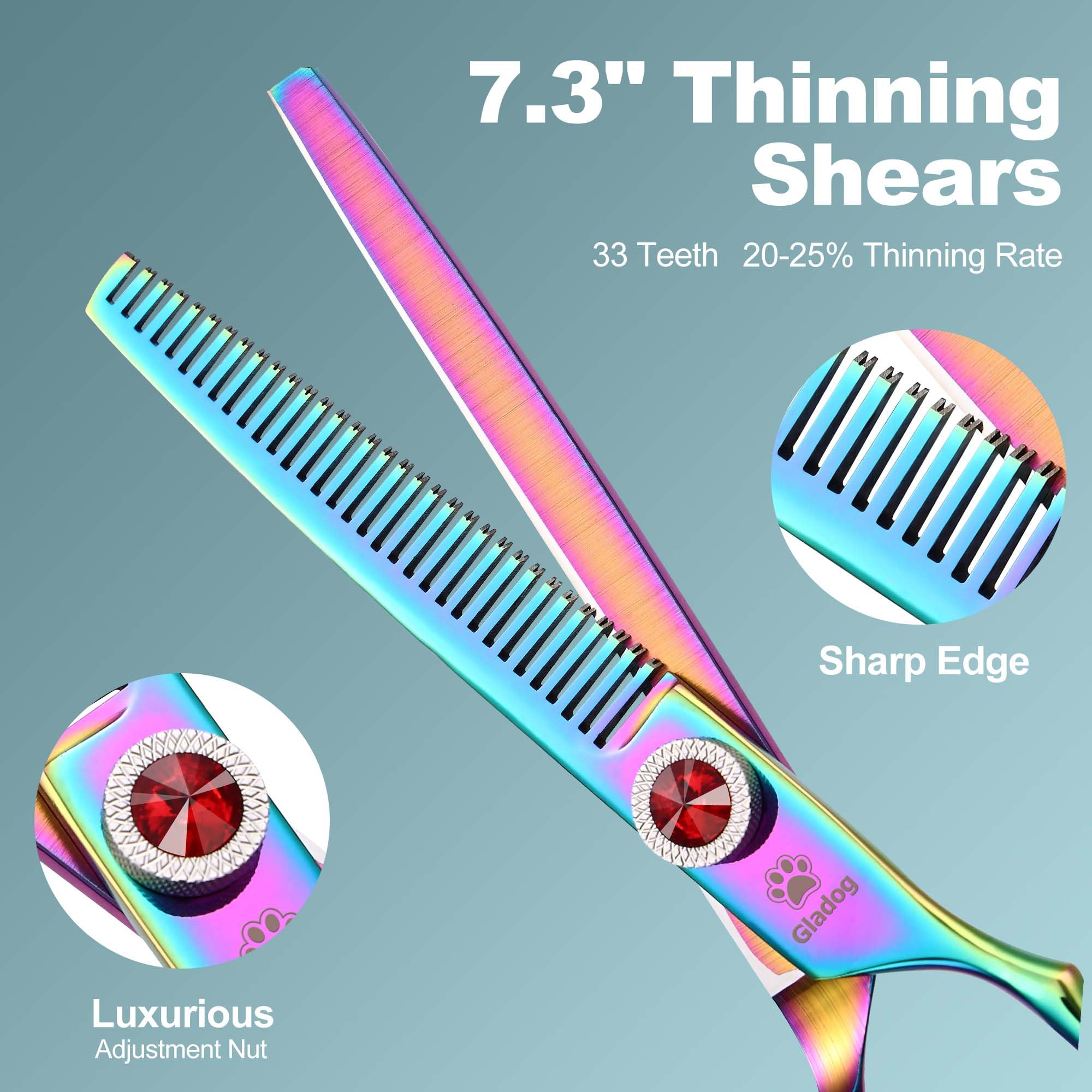 GLADOG pet comb supports detangling and prepping coats before trimming.