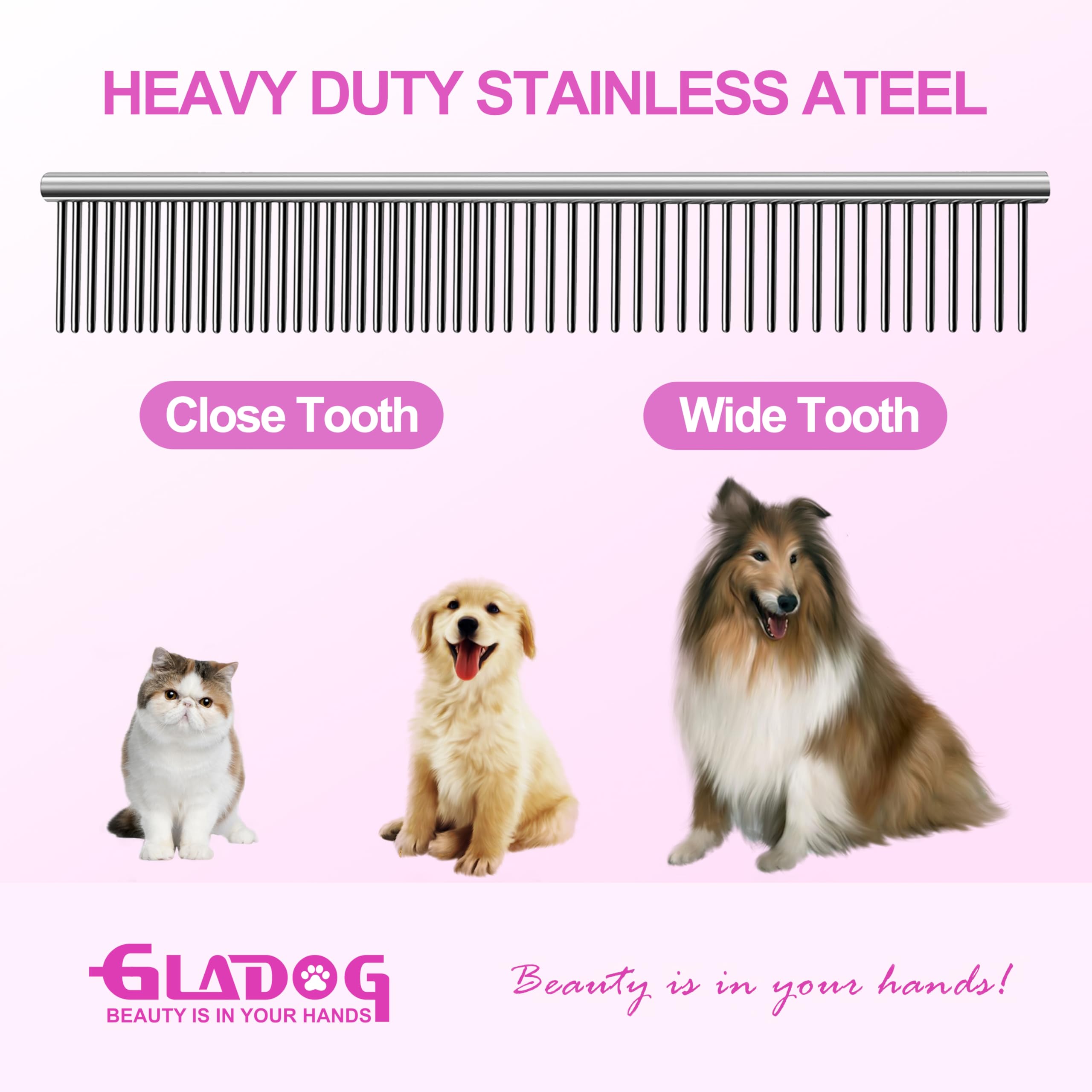 GLADOG pet grooming kit case keeps tools neatly organized on-demand.