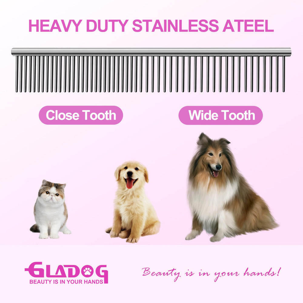 GLADOG pet grooming kit case keeps tools neatly organized on-demand.