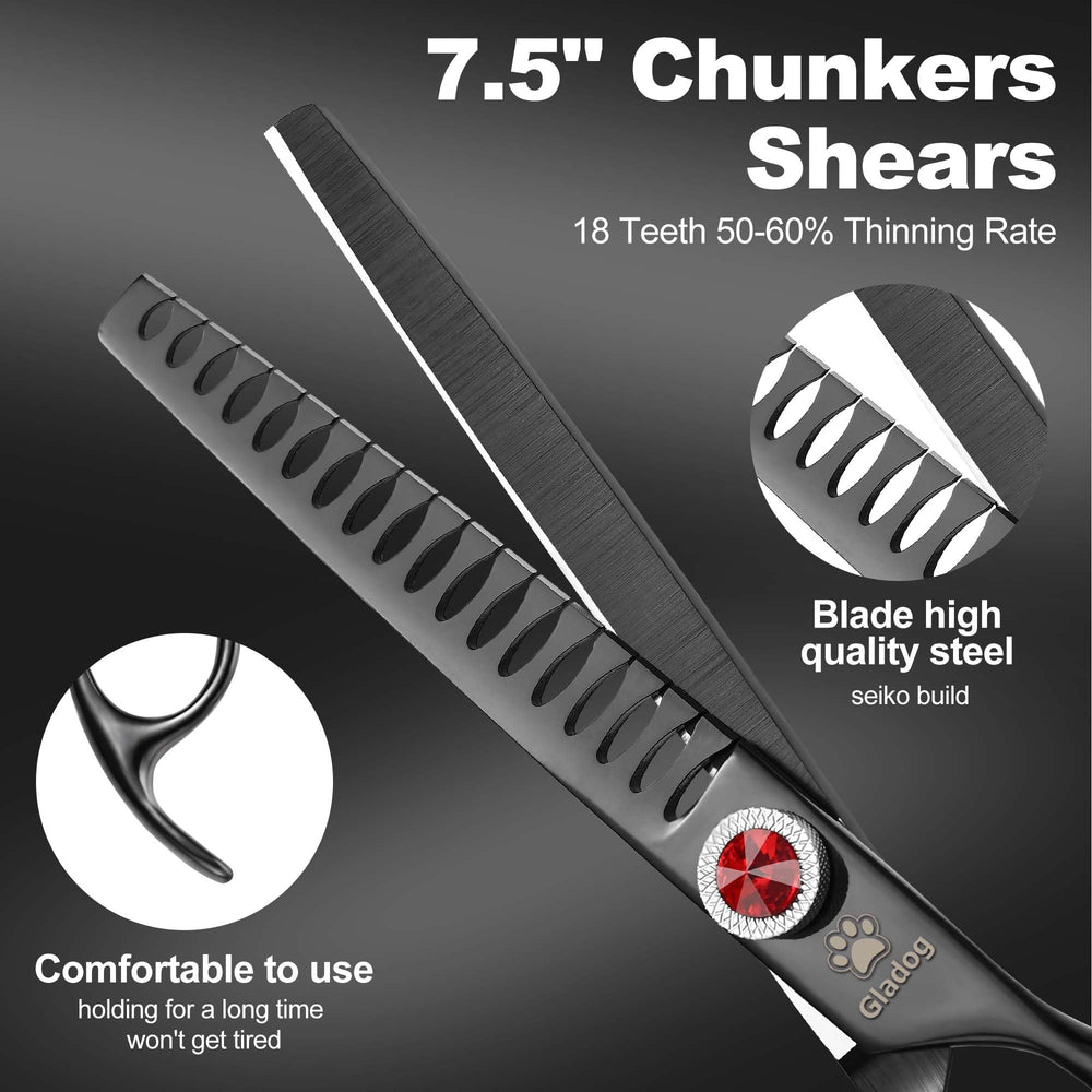 GLADOG Pet Comb and Cleaning Cloth ensure quick detangling and hygiene.