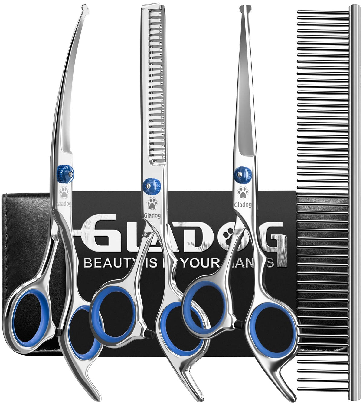 GLADOG Professional 5in1 kit packaging for portable on the go grooming
