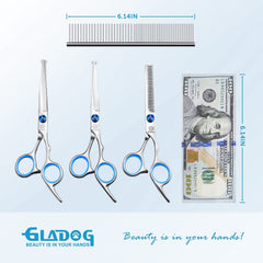 GLADOG straight scissors delivering precise body trims