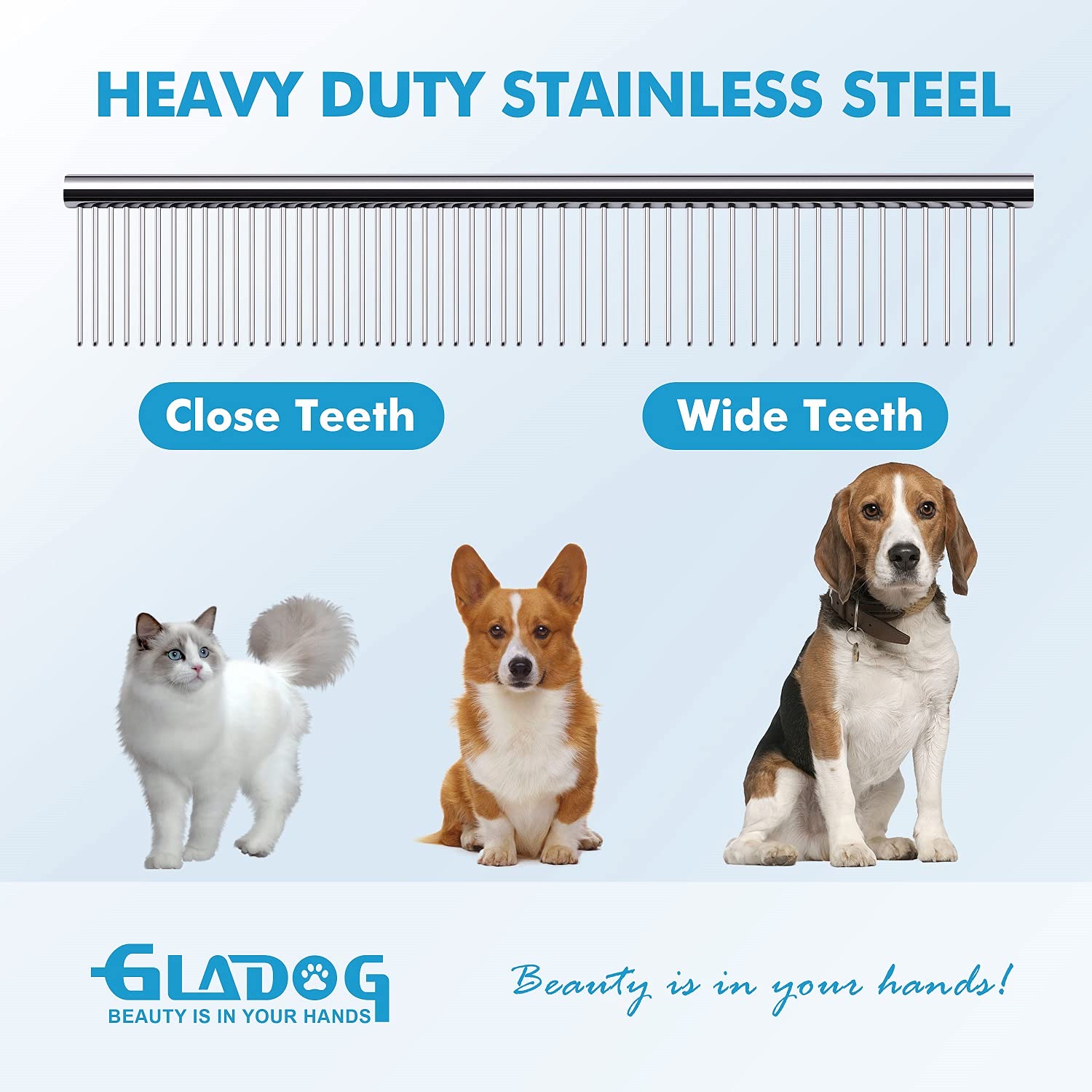 GLADOG thinning shears blending thick fur evenly