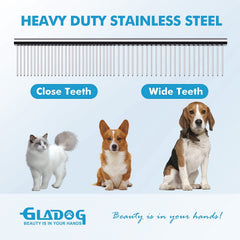 GLADOG thinning shears blending thick fur evenly