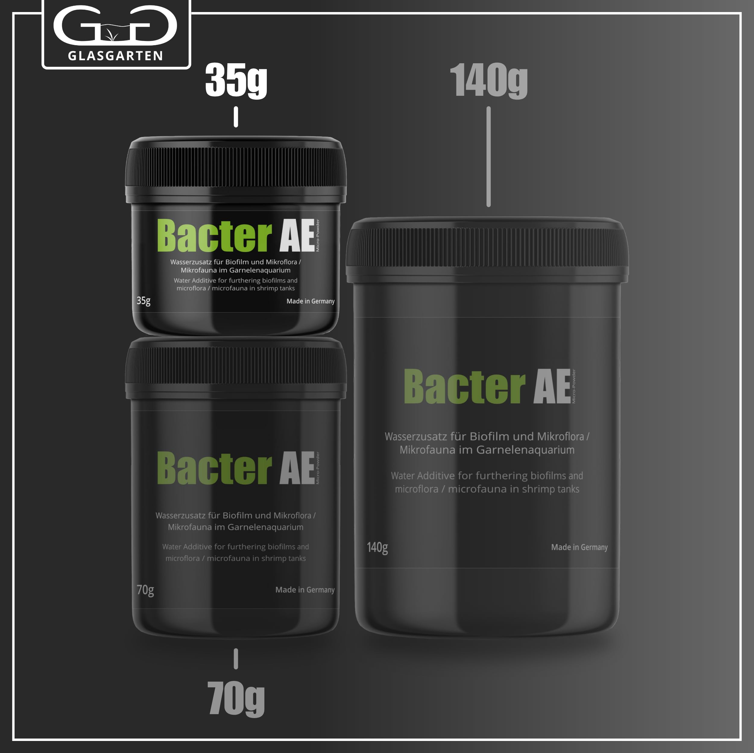 GlasGarten Bacter AE offspring survival potential through better microhabitat and digestion.