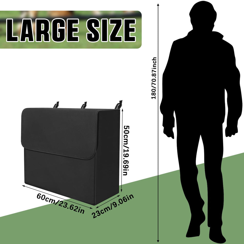 GliCraft storage bag closed cover showing secure hook-and-loop closure for transport