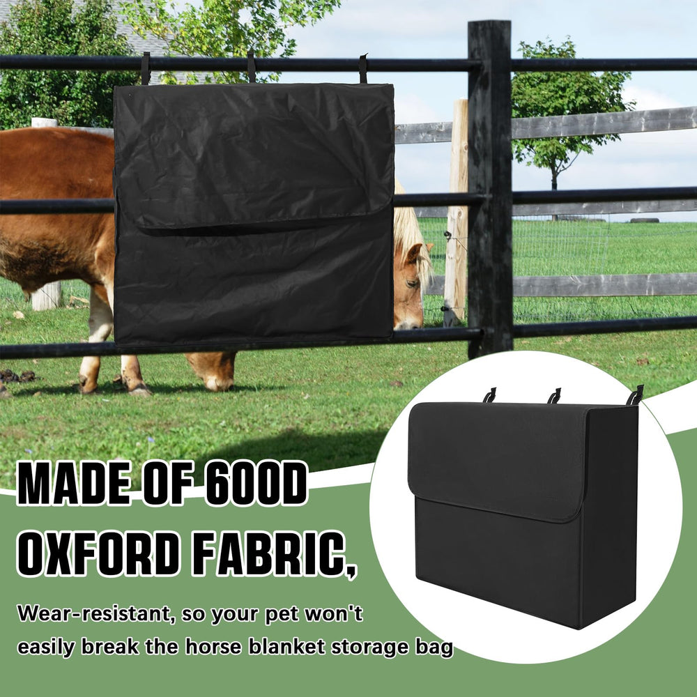 GliCraft stall-front mounted storage bag in a stall setup