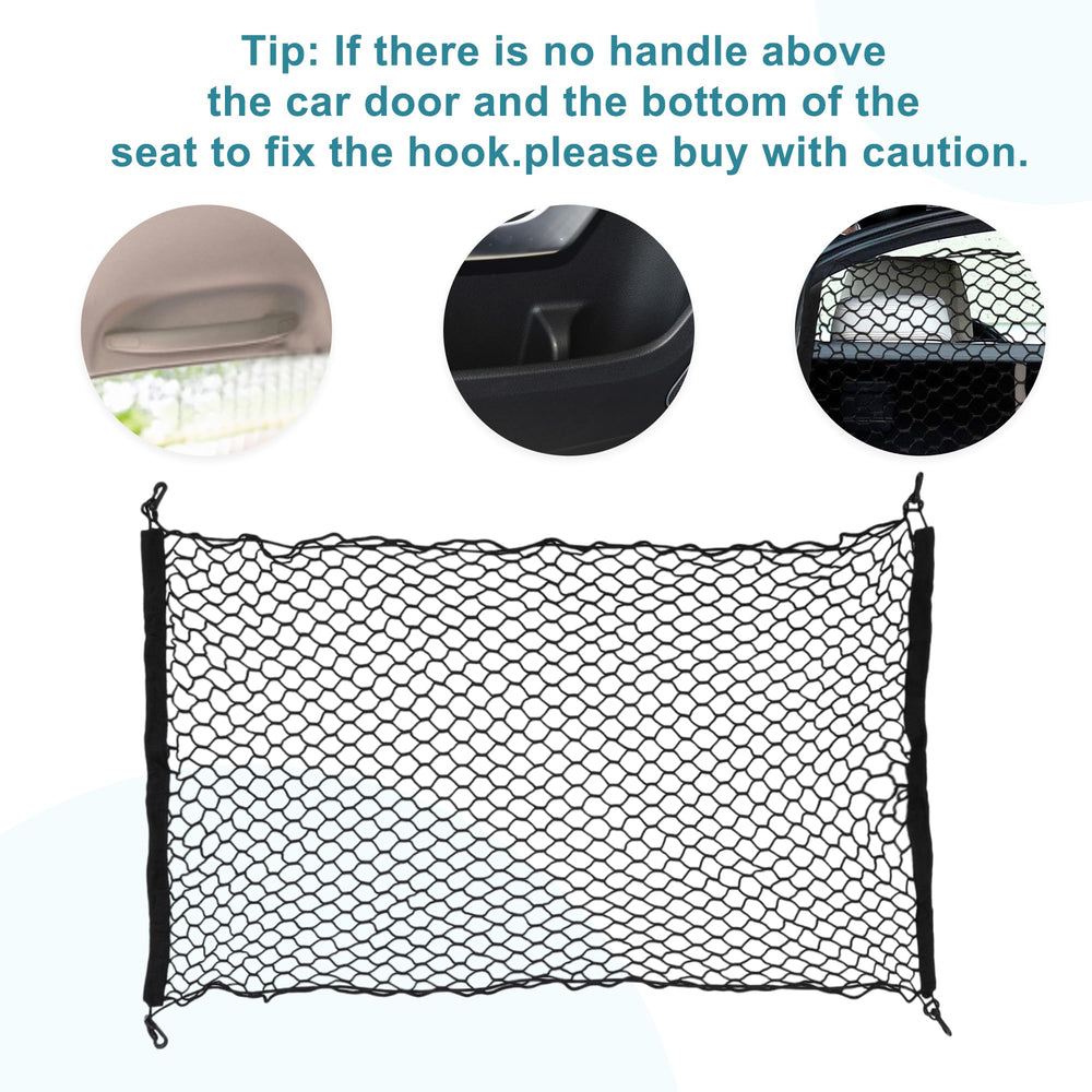 GLIDESMOOTH barrier easy installation using four hooks in a car
