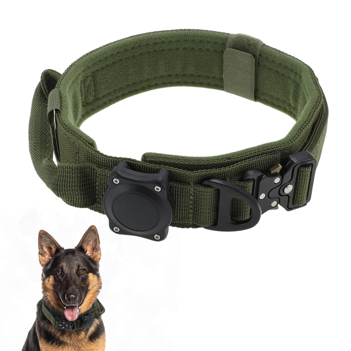GLIDESMOOTH waterproof seal on the dog collar, ready for water adventures.