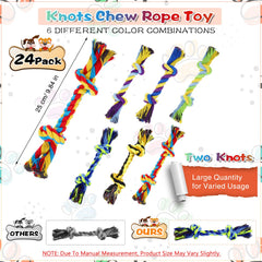 Glimin 10-inch blue yellow purple rope toy close-up for engaging chews
