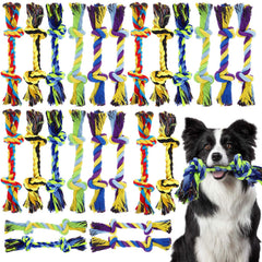 Glimin 24-pack rope toys bundle in vibrant colors for lasting play