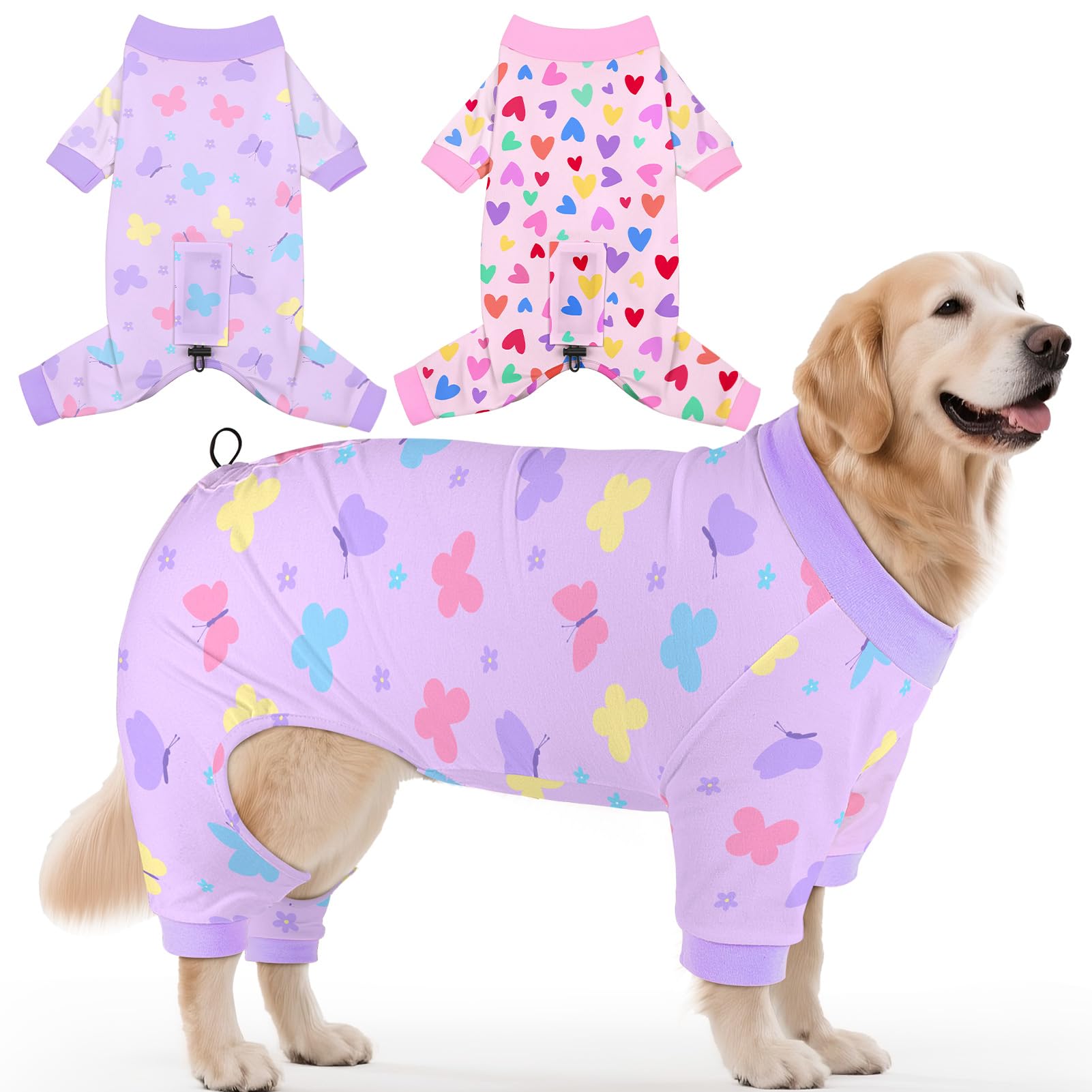 Glittme 2PACK dog pajamas packaging demonstrates convenience for busy owners