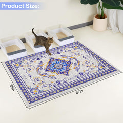 Glittme litter mat dust-trap design catches stray grains before spreading.