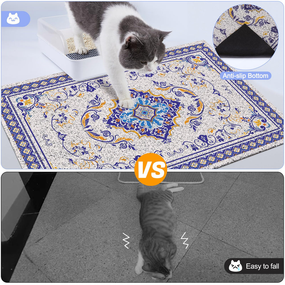 Glittme mat includes waterproof bottom to prevent floor moisture transfer.