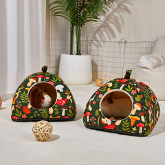 Glittme guinea pig hideout soft plush cushions offer gentle support for peaceful naps.