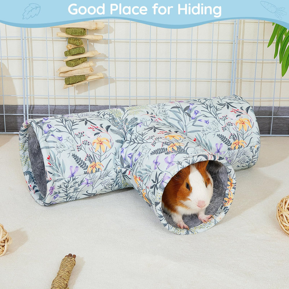 Glittme Guinea Pig Tunnel entrance diameter 5.9 inches for easy access and safe play.