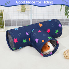 Glittme Guinea Pig Tunnel folded compact for travel and storage convenience.