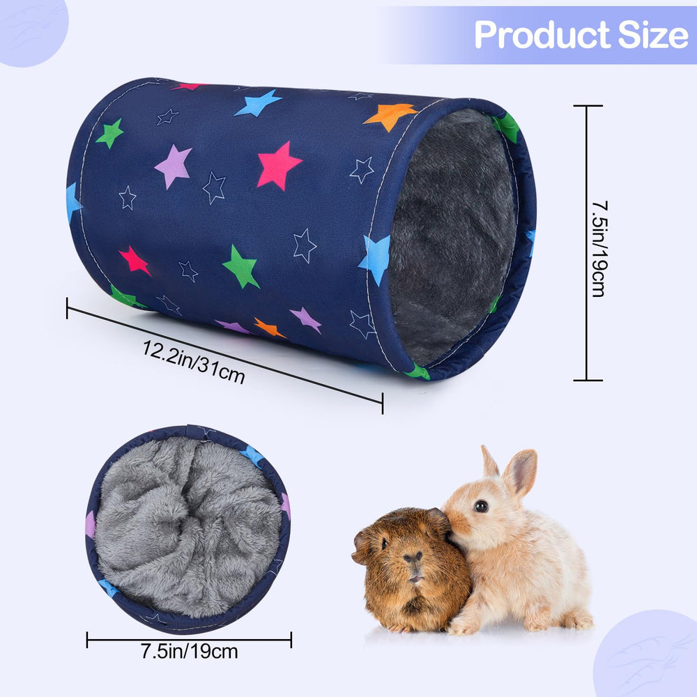 Glittme guinea pig tunnel in-use-play pets exploring and enjoying.