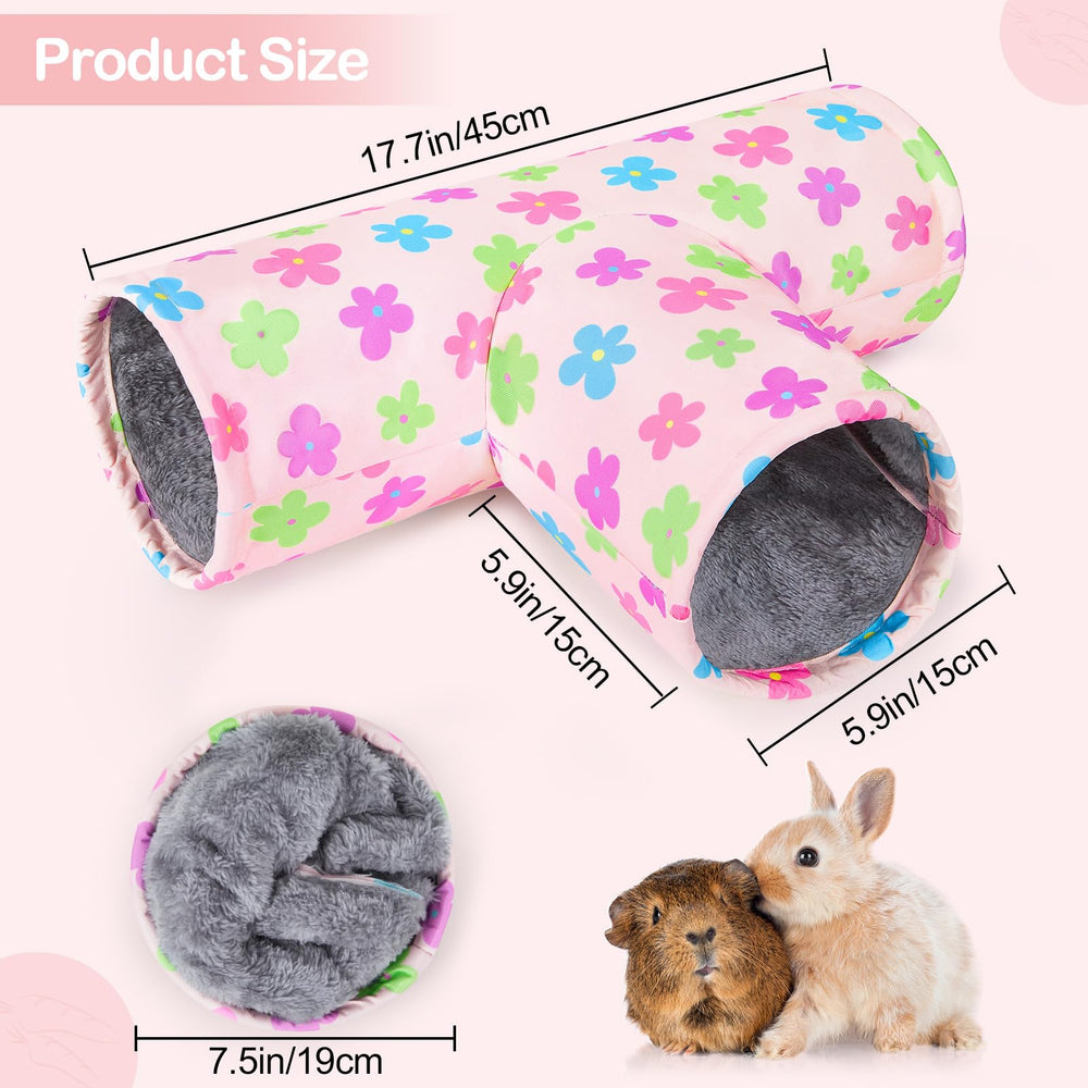 Glittme guinea pig tunnel machine washable for quick cleanup.