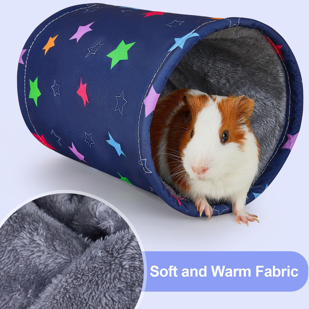 Glittme guinea pig tunnel soft-plush-interior comfy resting area.