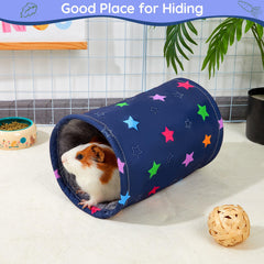 Glittme guinea pig tunnel unfolded-length offering spacious play space.